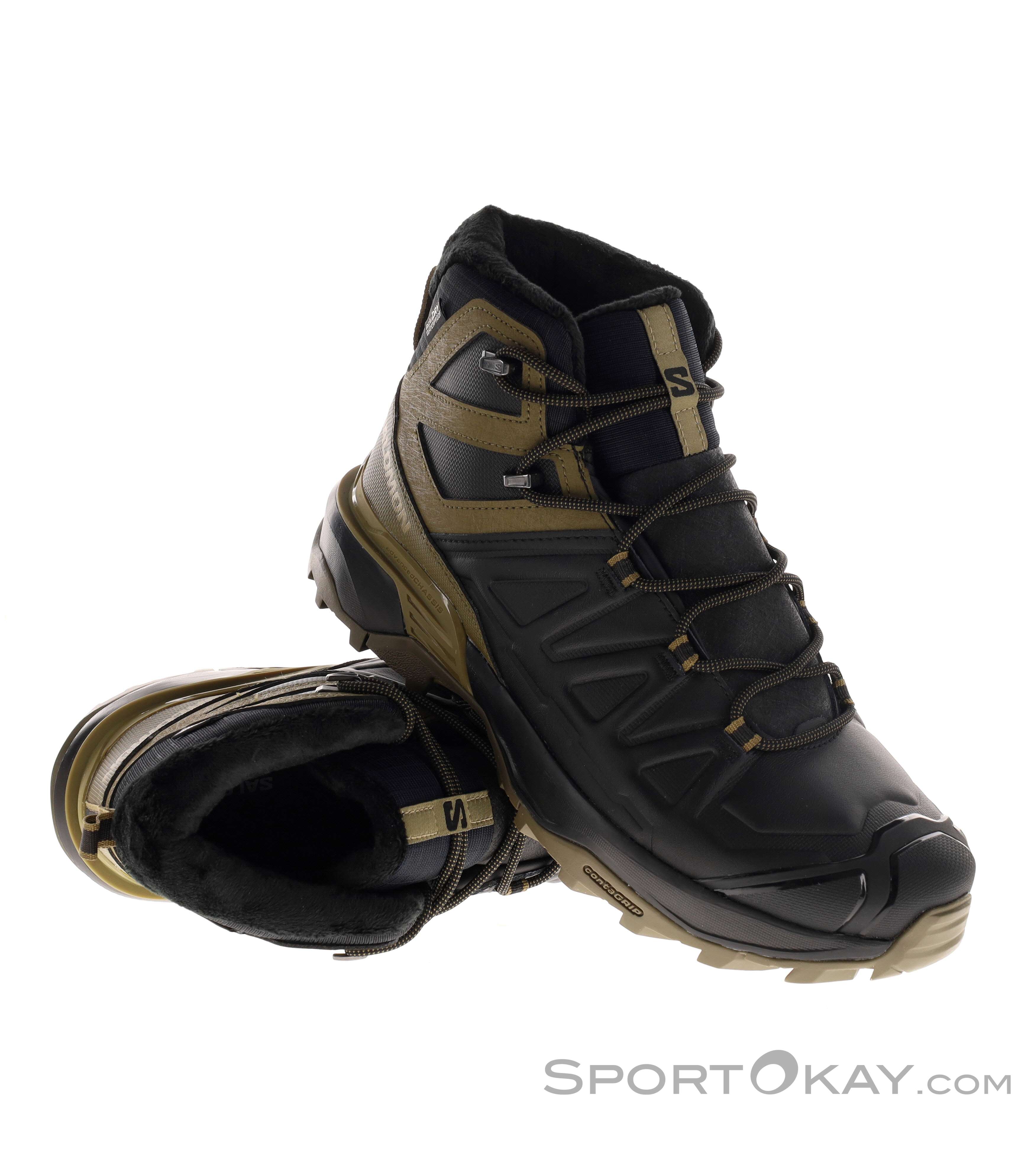 Salomon X Ultra Snowpilot WP Herren Winterschuhe-Oliv-Dunkelgrün-8,5