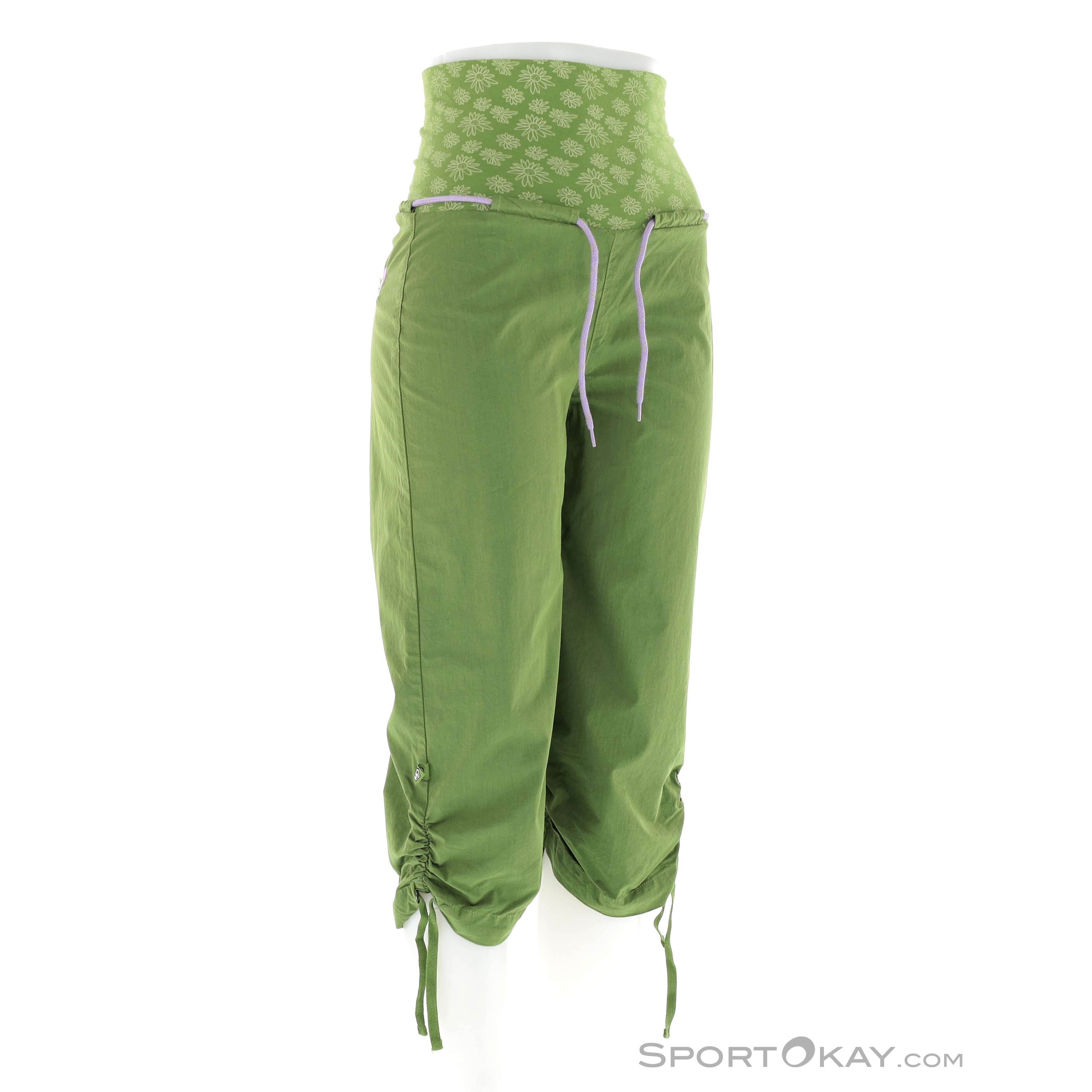 E9 Cleo 2 3/4 Damen Kletterhose-Grün-M