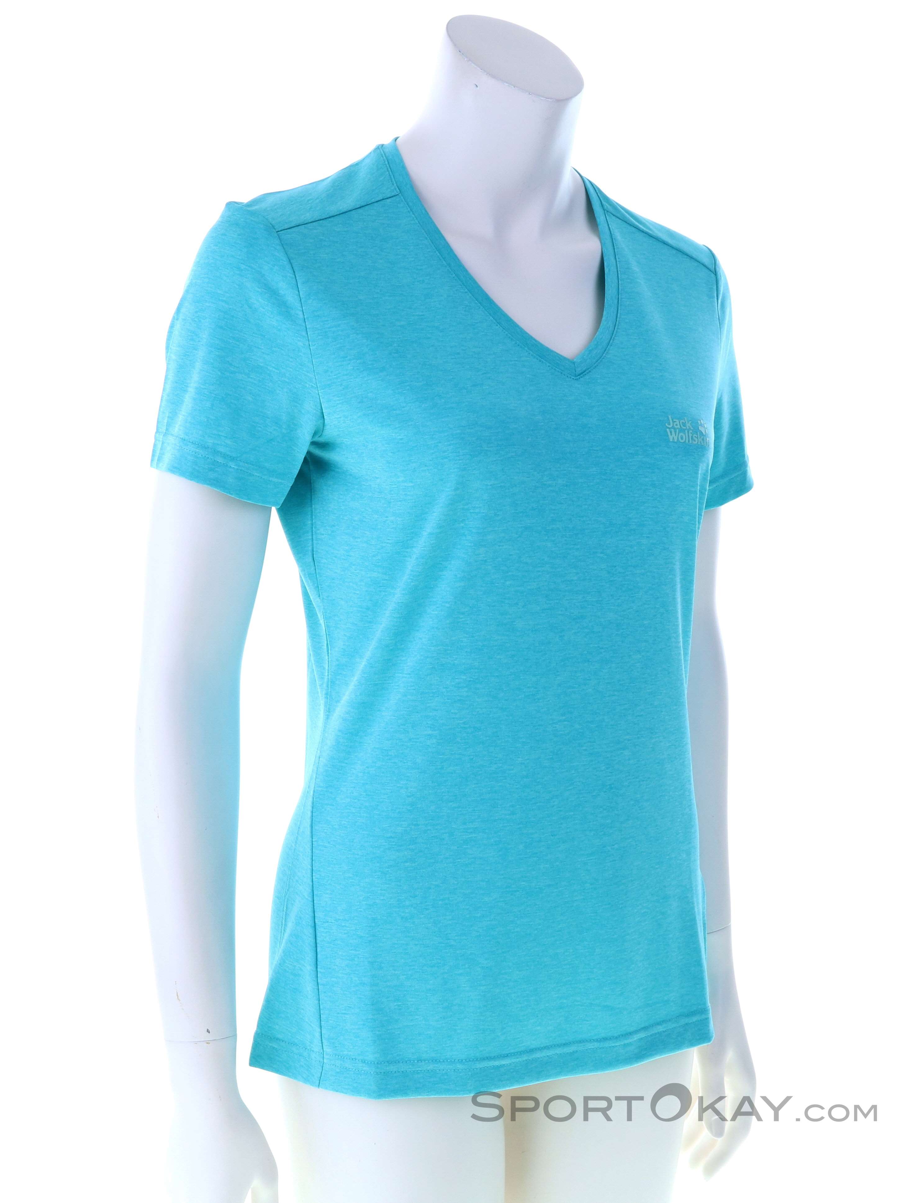 Jack Wolfskin Crosstrail T Damen T-Shirt-Blau-XS