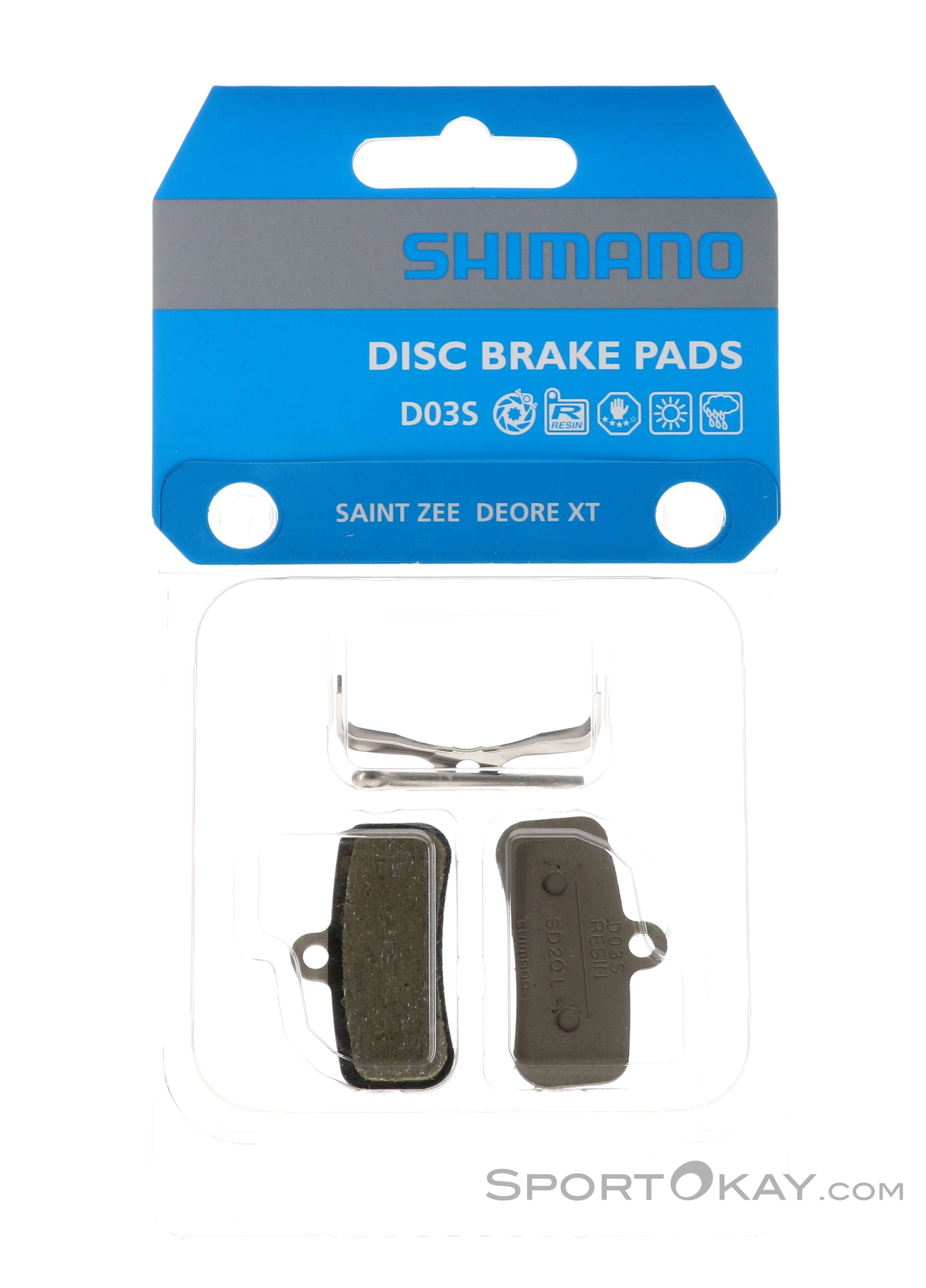 Shimano D03S Bremsbeläge-Grau-One Size