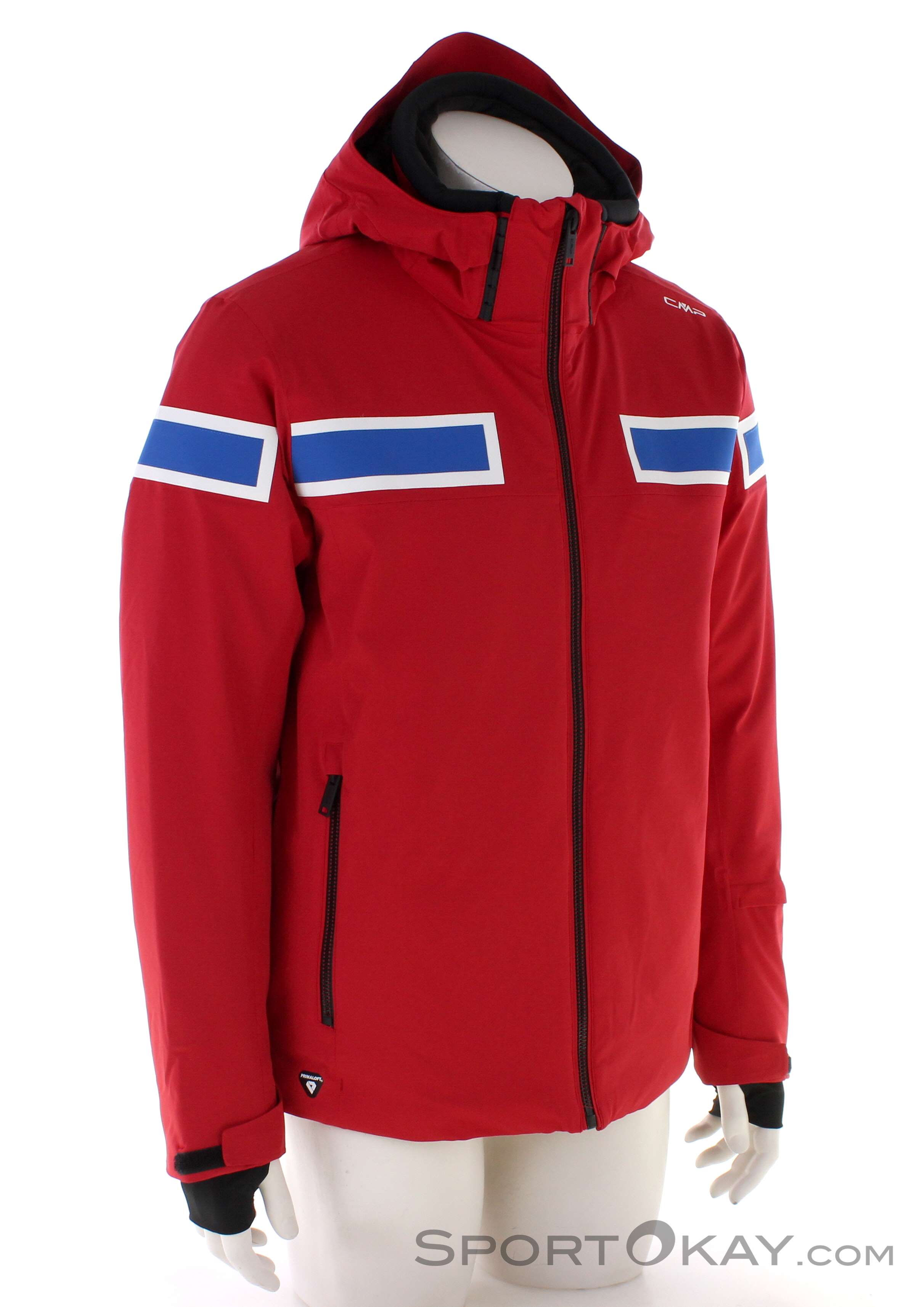 CMP Jacket Zip Hood Herren Skijacke-Rot-48